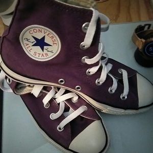 Like New Purple Converse High Tops